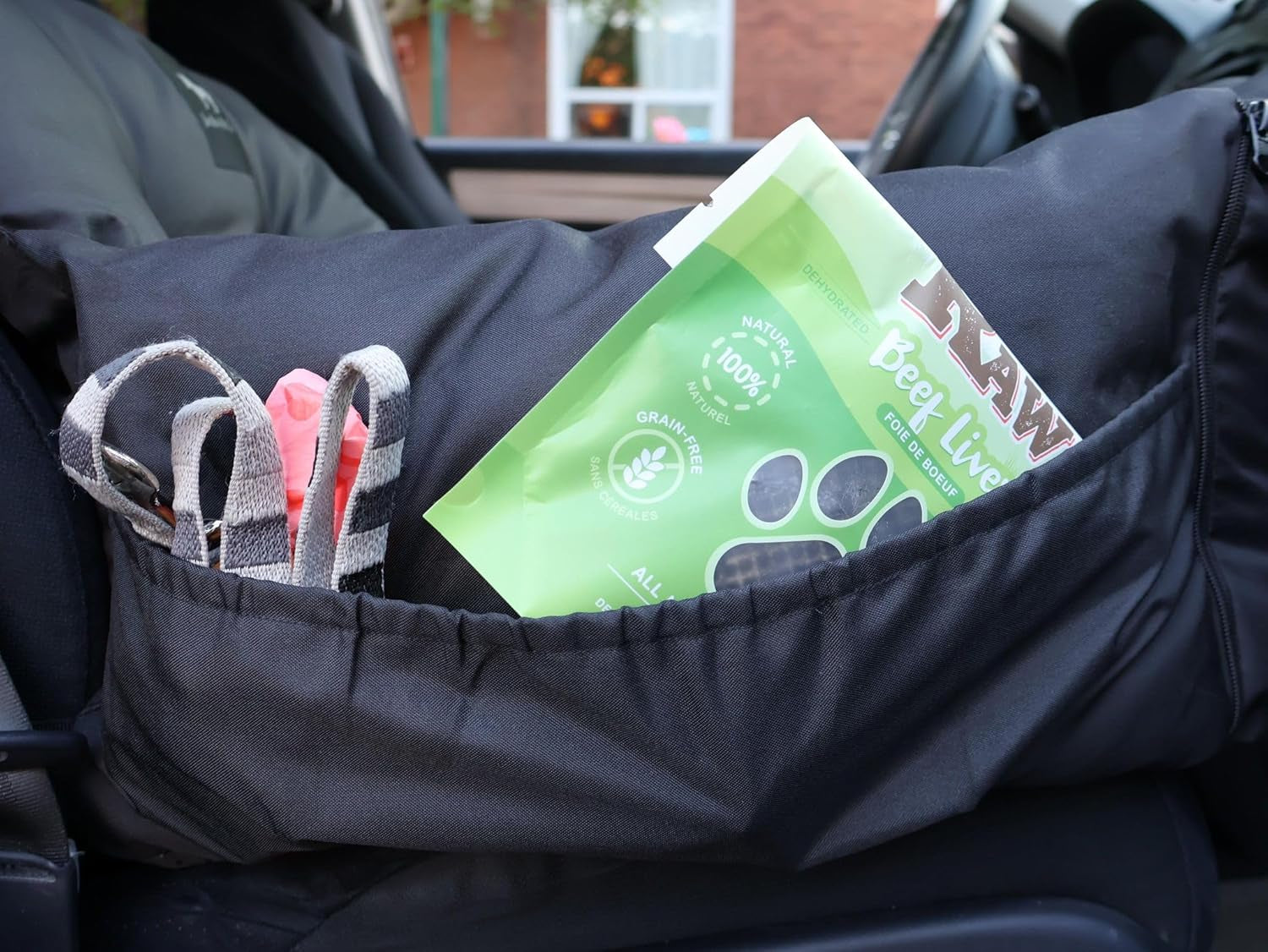 Luxurious Premium Dog Car Seat & Travel Bed for Small & Medium Pets up to 30lbs - Soft, Water Resistant, and Machine Washable for Ultimate Comfort and Safety