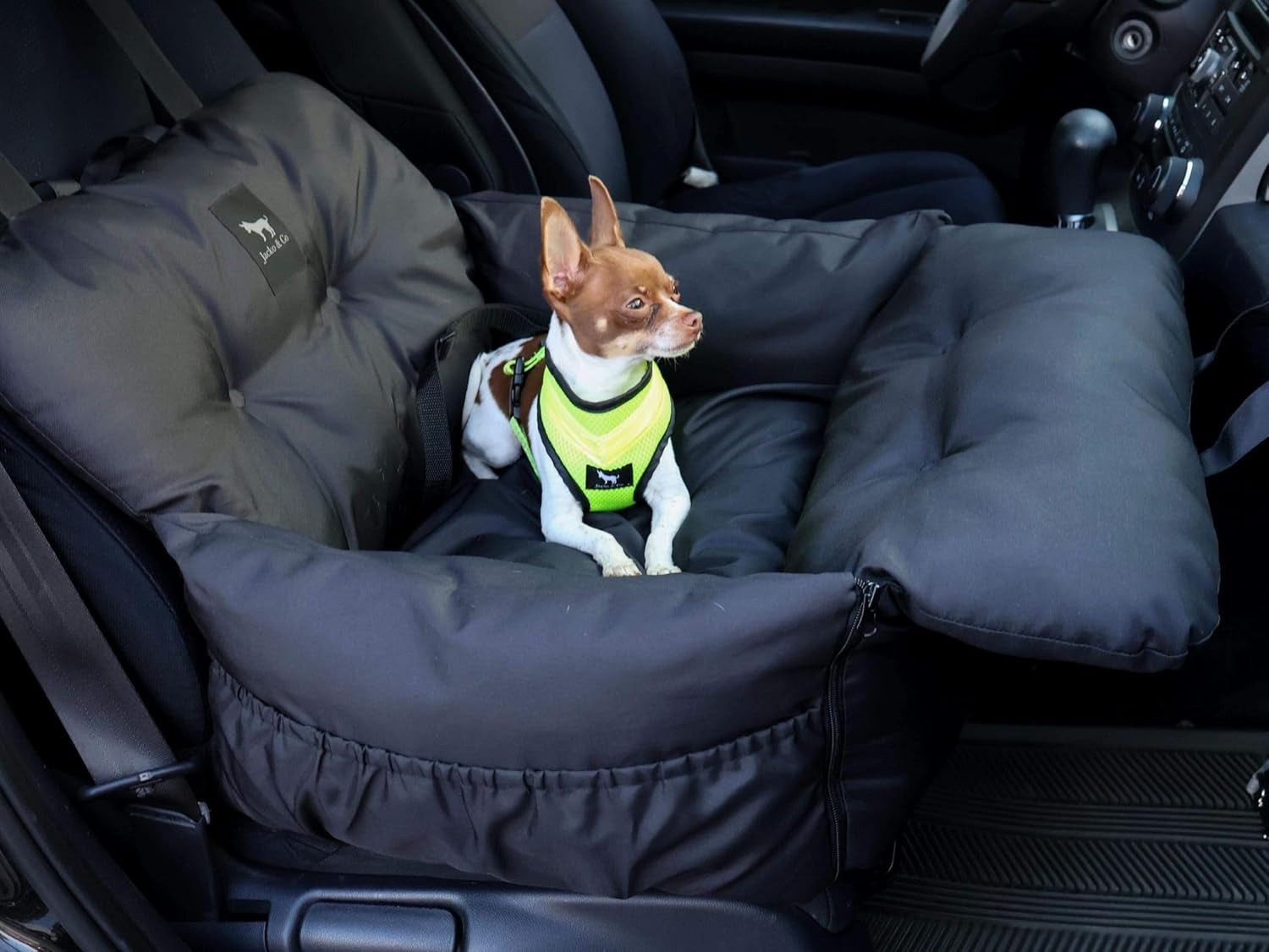 Luxurious Premium Dog Car Seat & Travel Bed for Small & Medium Pets up to 30lbs - Soft, Water Resistant, and Machine Washable for Ultimate Comfort and Safety