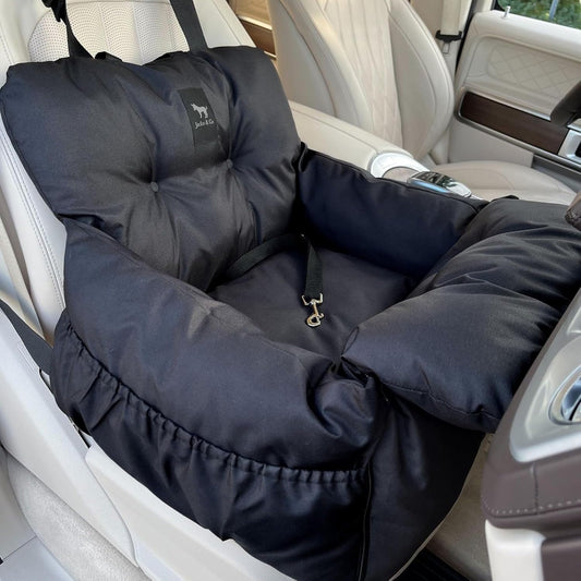 Luxurious Premium Dog Car Seat & Travel Bed for Small & Medium Pets up to 30lbs - Soft, Water Resistant, and Machine Washable for Ultimate Comfort and Safety