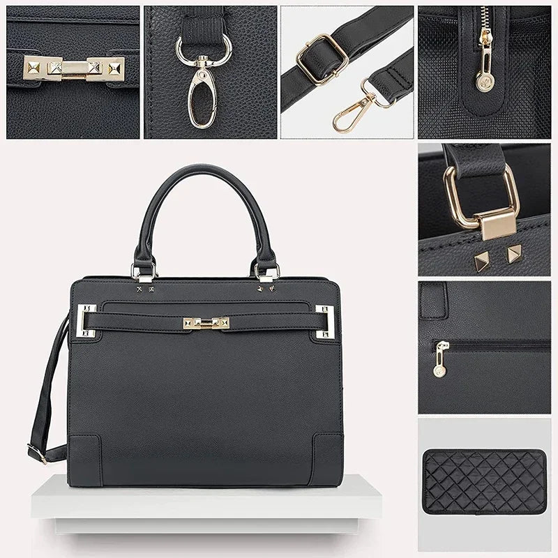 Luxury Soft-Sided Leather Pet Carrier Handbag Dog Cat Carrier Purse for Small Dogs Puppy TSA Airline Approved Pet Bag