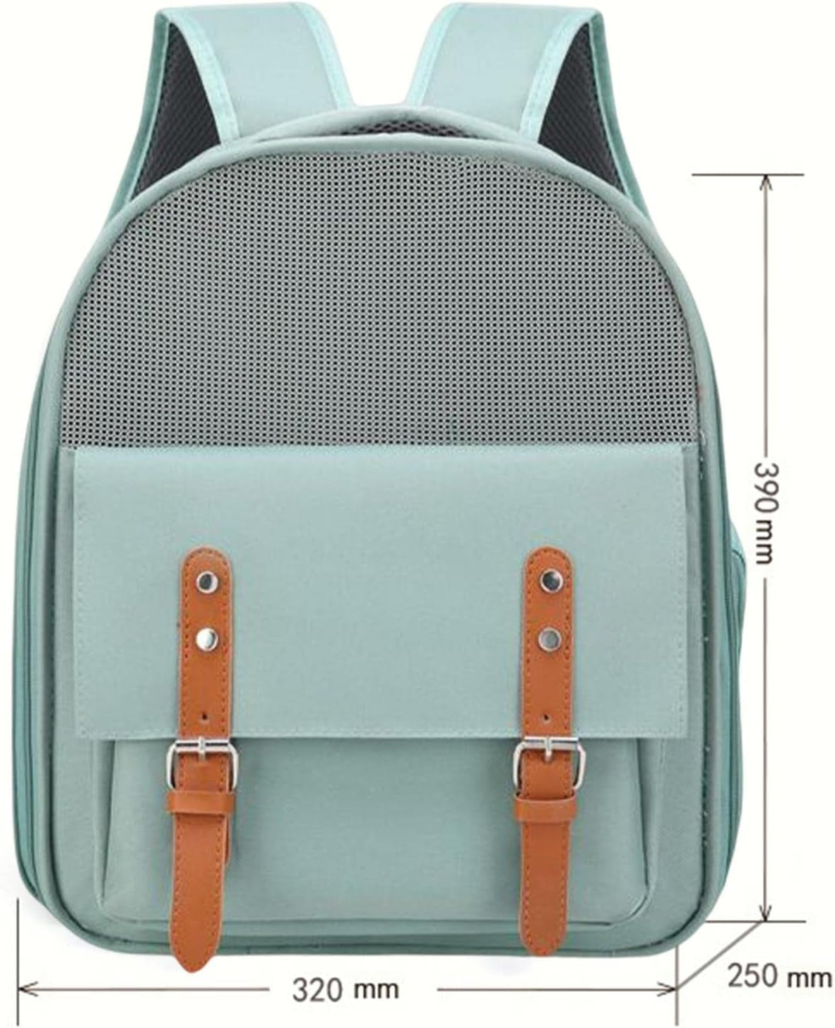 Cat Carrier Backpack Breathable for Cat Dog Small Dog Portable with Pocket for Travel Walking (Green)