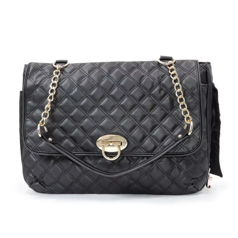 Dog Carrier Bag for Small Dogs Leather Luxury Backpack Pet Accessories Supplies Cat Kitten Puppy Breathable Waterproof Carrying