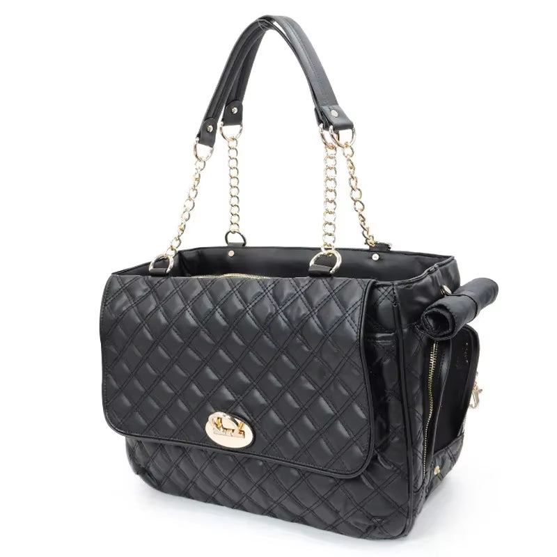 Dog Carrier Bag for Small Dogs Leather Luxury Backpack Pet Accessories Supplies Cat Kitten Puppy Breathable Waterproof Carrying