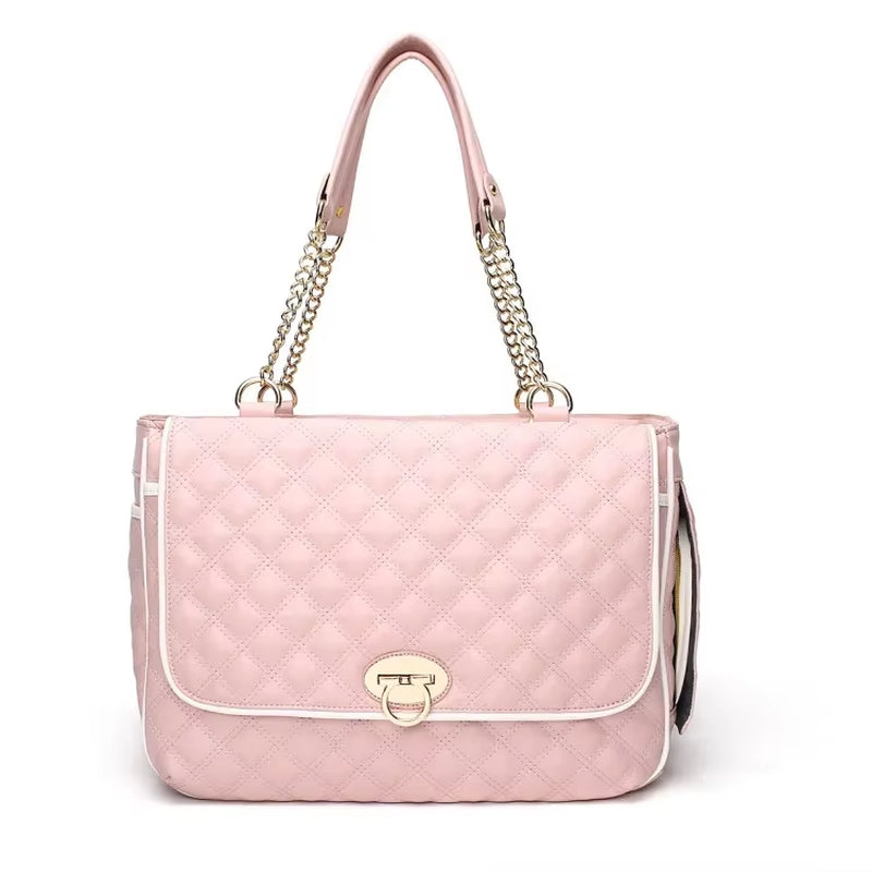 Dog Carrier Bag for Small Dogs Leather Luxury Backpack Pet Accessories Supplies Cat Kitten Puppy Breathable Waterproof Carrying