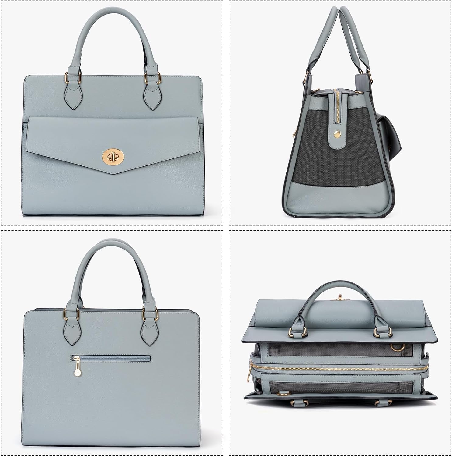 Stylish Pet Carrier Purse Leather Bag for Small Dogs Cats Puppy,Airline Approved Soft-Sided Carriers