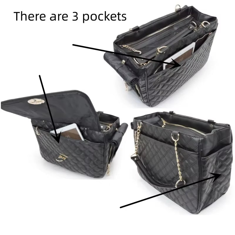 Dog Carrier Bag for Small Dogs Leather Luxury Backpack Pet Accessories Supplies Cat Kitten Puppy Breathable Waterproof Carrying