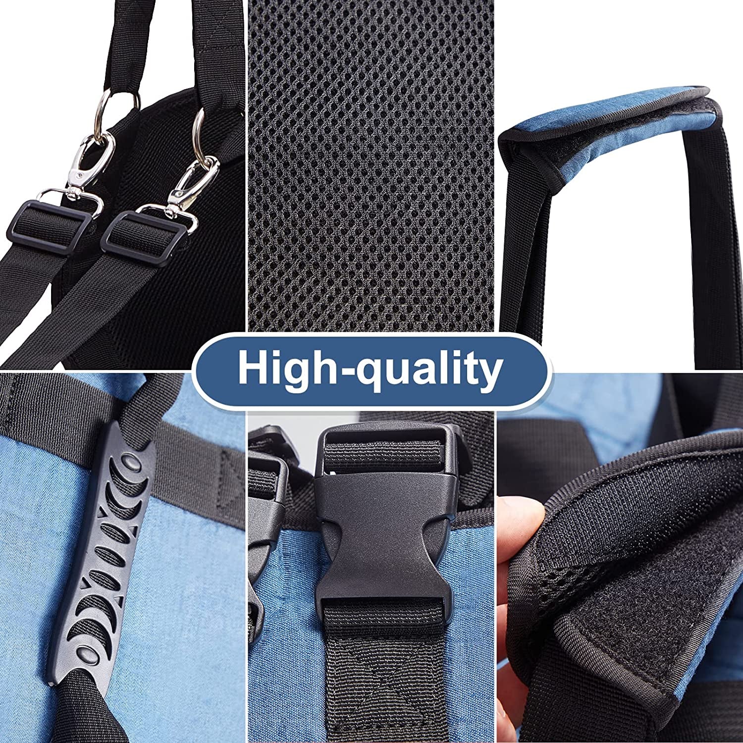Ultimate Comfort Dog Carry Sling - Supportive Emergency Backpack Harness for Senior Dogs with Joint Issues, Arthritis, and Nail Trimming (XX-Large, Blue)